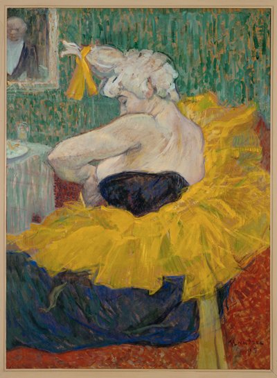 The Clowness Cha-U-Kao, Actress at the Moulin Rouge by Henri de Toulouse-Lautrec