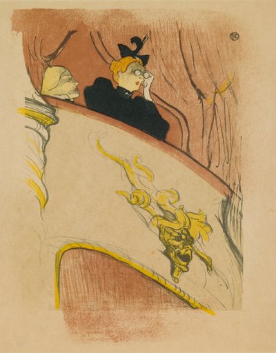 The Box with the Golden Mask by Henri de Toulouse Lautrec