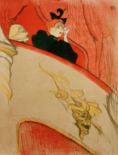 The Box with the Golden Mask by Henri de Toulouse Lautrec