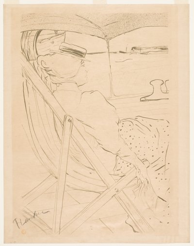 The Passenger of 54 by Henri de Toulouse Lautrec
