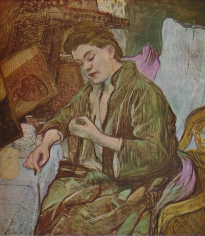 La Toilette, Getting Ready by Henri de Toulouse Lautrec