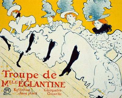 La Troupe De Mlle Églantine, 1896 by Henri de Toulouse Lautrec