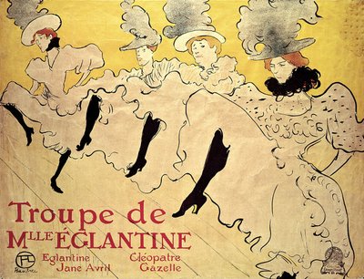 La Troupe de Mademoiselle Eglantine, 1895 by Henri de Toulouse Lautrec
