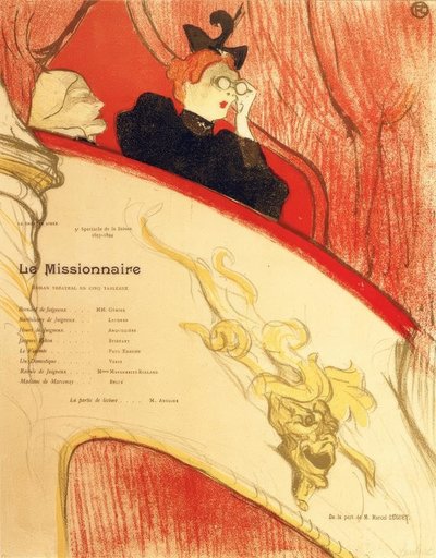 The Box at the Golden Mask by Henri de Toulouse Lautrec
