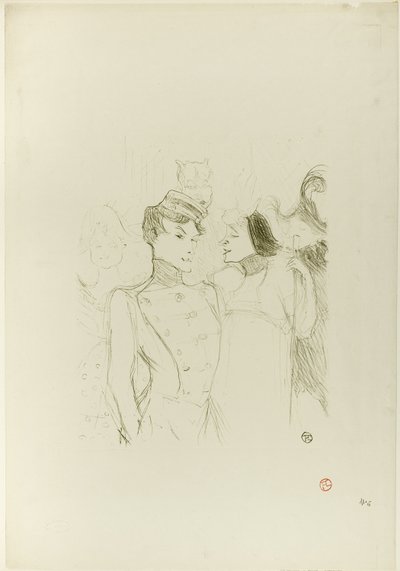 Lender and Lavallière in a Revue at the Variétés by Henri de Toulouse Lautrec