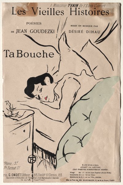 Old Stories: Your Mouth by Henri de Toulouse Lautrec