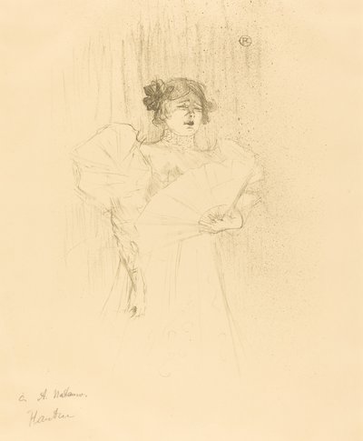 Luce Myres Full Face by Henri de Toulouse Lautrec