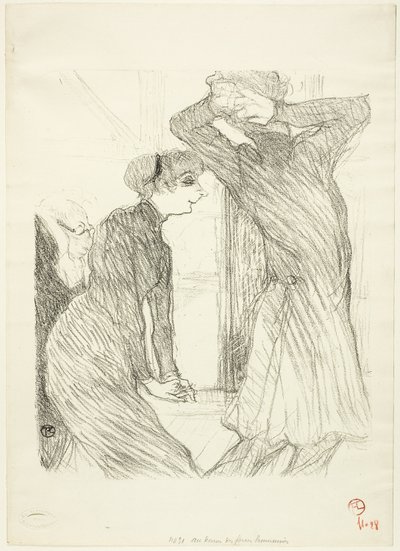 Lugné-Poé and Bady, in "Au-Dessus des Forces Humaines" by Henri de Toulouse Lautrec