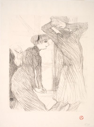 Lugné Poë and Berthe Bady in Above Human Forces by Henri de Toulouse Lautrec