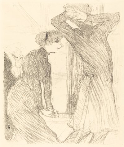 Lugne Poe and Baldy in Above Human Strength by Henri de Toulouse Lautrec