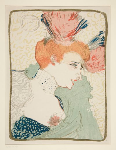 Portrait Bust of Mademoiselle Marcelle Lender by Henri de Toulouse Lautrec