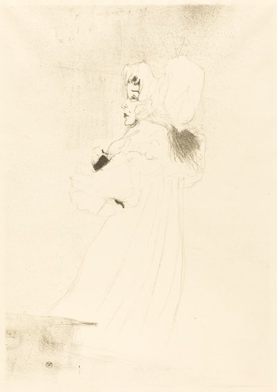 Miss May Belfort, Large Plate, 1895 by Henri de Toulouse Lautrec
