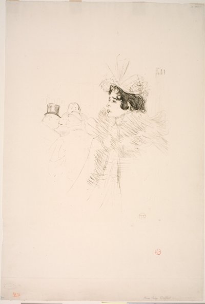 Miss May Belfort at the Irish American Bar, Rue Royale by Henri de Toulouse Lautrec