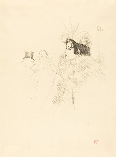 Miss May Belfort in the Irish and American Bar, rue Royale by Henri de Toulouse Lautrec