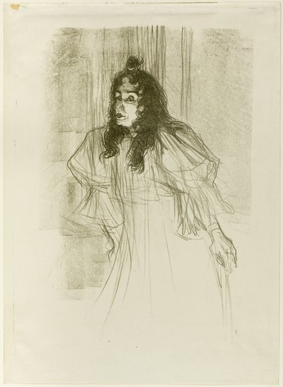 Miss May Belfort with Long Hair by Henri de Toulouse Lautrec