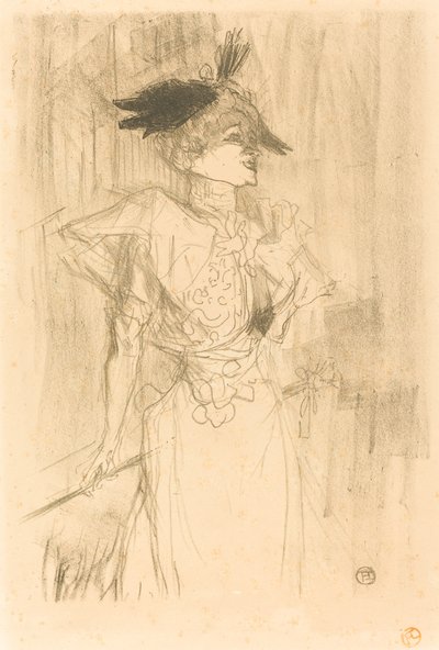 Mlle. Marcelle Lender, Standing, 1895 by Henri de Toulouse Lautrec