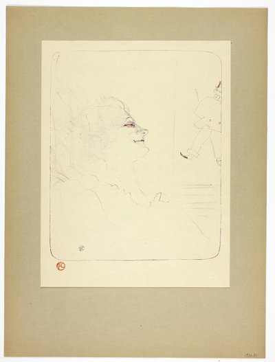 Pessima, plate three from Yvette Guilbert by Henri de Toulouse Lautrec