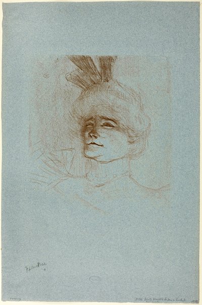 Portrait of Mademoiselle Marcelle Lender, Three-Quarter View by Henri de Toulouse Lautrec