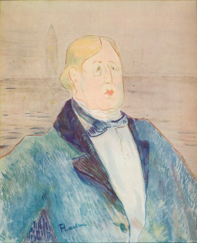 Portrait of Oscar Wilde by Henri de Toulouse Lautrec