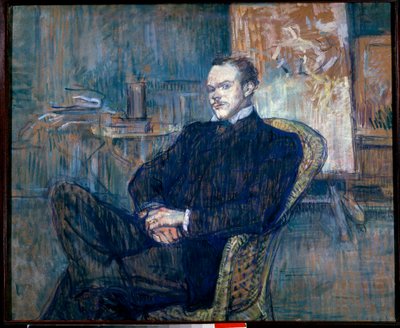 Portrait of Paul Leclerq, Founder of the Revue Blanche. Painting by Henri Toulouse Lautrec by Henri de Toulouse Lautrec