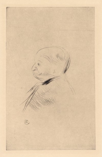 Portrait of a Man by Henri de Toulouse Lautrec