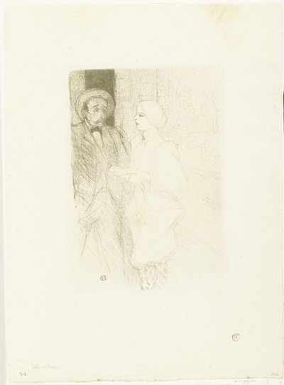 Portrait of Actors Léonie Yahne and Henri Mayer in the Play 
