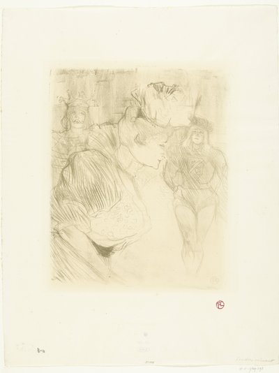Portrait of Actress Marcelle Lender Bowing to the Audience by Henri de Toulouse Lautrec