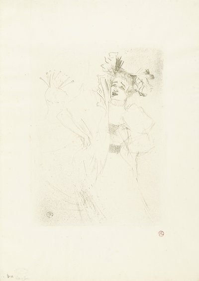 Portrait of Actress Marcelle Lender in the Opera Chilpéric by Henri de Toulouse Lautrec