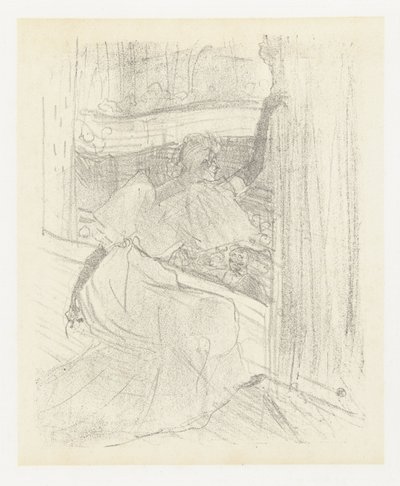 Portrait of Actress Yvette Guilbert Bowing to the Audience (Yvette Guilbert: English Series) by Henri de Toulouse Lautrec