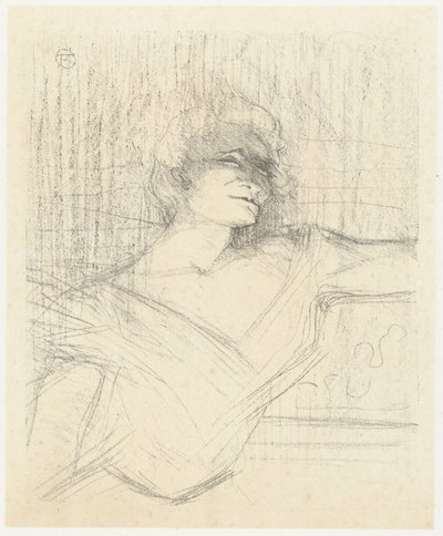 Portrait of Actress Yvette Guilbert in Dans la Glu (series title: Yvette Guilbert: English Series) by Henri de Toulouse Lautrec
