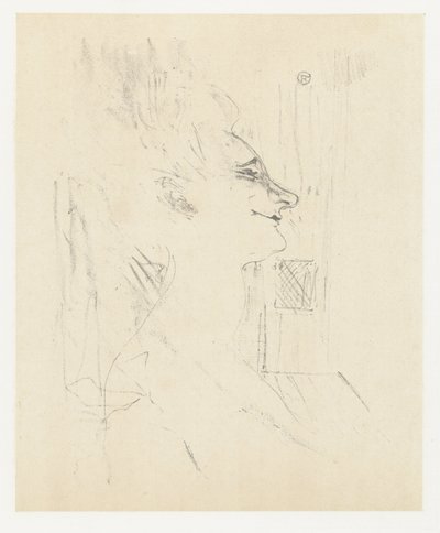Portrait of Actress Yvette Guilbert in Soularde (Yvette Guilbert: English Series) by Henri de Toulouse Lautrec