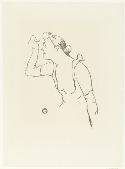 Portrait of Singer Paula Brebion by Henri de Toulouse Lautrec