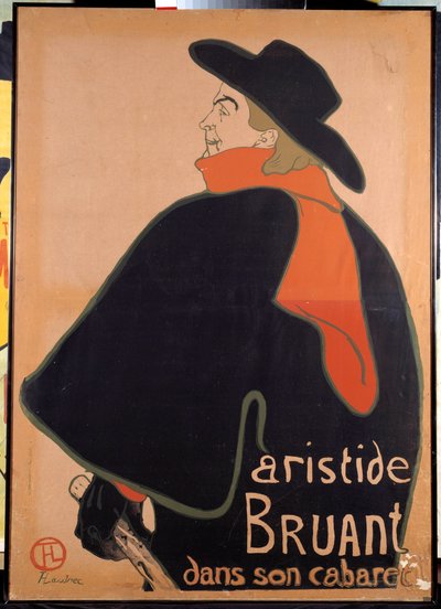 Poster Depicting Aristide Sparrow in His Cabaret by Henri de Toulouse Lautrec
