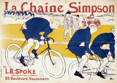 Poster for the Simpson Bicycle Chains by Henri de Toulouse Lautrec
