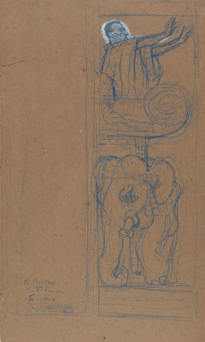 Preliminary Design for the Playbill to Le Chariot de Terre Cuite, 1894 by Henri de Toulouse Lautrec