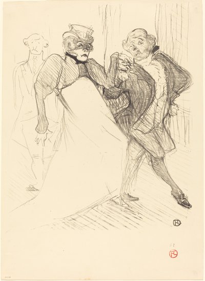 Rejane and Galipaux in "Madame Sans-Gêne" by Henri de Toulouse Lautrec