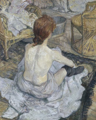 The Redhead, also called The Toilet by Henri de Toulouse Lautrec