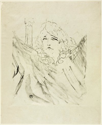 Sarah Bernhardt, from Treize Lithographies by Henri de Toulouse Lautrec