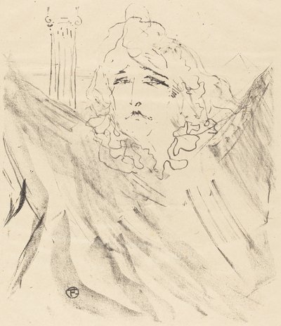 Sarah Bernhardt in "Cleopatra" by Henri de Toulouse Lautrec