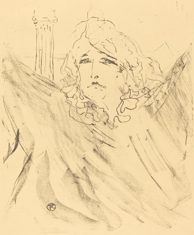 Sarah Bernhardt in Cleopatra by Henri de Toulouse Lautrec