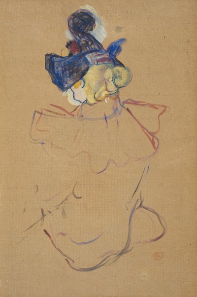 Seated Woman from Behind - Study for "At the Moulin Rouge" by Henri de Toulouse Lautrec