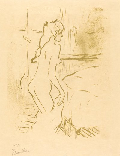 Study of a Woman by Henri de Toulouse Lautrec