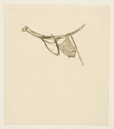 Tailpiece from Au Pied du Sinaï by Henri de Toulouse Lautrec