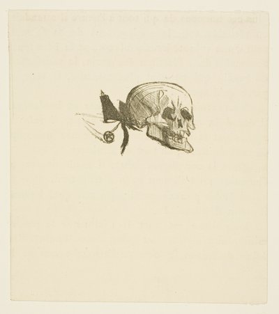 Tailpiece from Au Pied du Sinai by Henri de Toulouse Lautrec