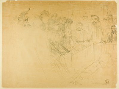 The Arton Trial (third plate) by Henri de Toulouse Lautrec