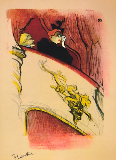 The Box with the Gilded Mask by Henri de Toulouse Lautrec