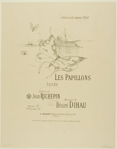 The Butterflies, from Melodies of Desire Dihau by Henri de Toulouse Lautrec