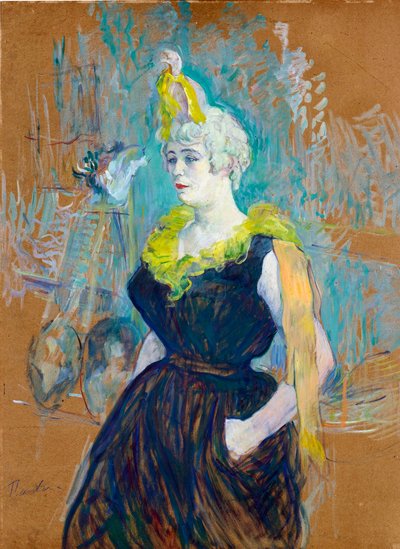 The Clownesse Cha-U-Kao by Henri de Toulouse Lautrec