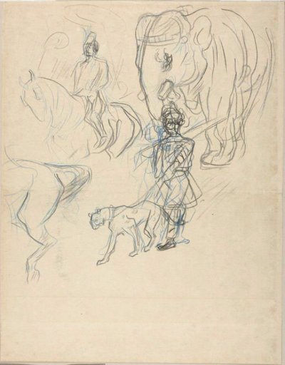 The Cortege of the Rajah by Henri de Toulouse Lautrec