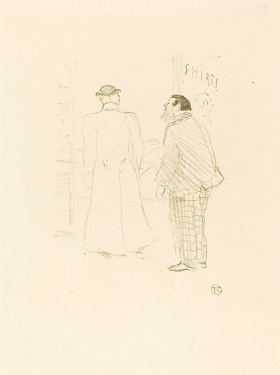 The First Vendor of Jourdan and Brown by Henri de Toulouse Lautrec